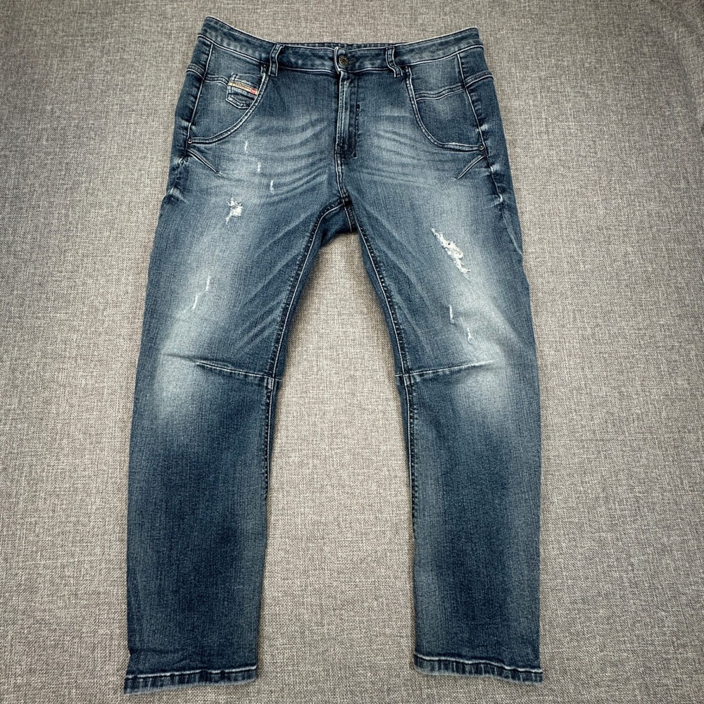 Diesel Fayza Relaxed Boyfriend Jean Women 30x30 (Fits as 32x24) RIB50 Distressed